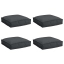  Pallepute for sete 4 pcs Svart 40 x 40 x 8 cm Oxford stoff