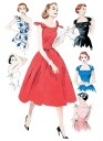 Butterick 5708- Retro Kjole E5 (14-16-18-20-22)