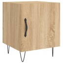 vidaXL Nattbord sonoma eik 40x40x50 cm konstruert tre