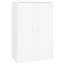 vidaXL Skoskap hvit 60x35x92 cm sponplate
