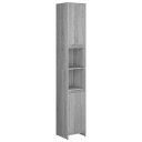 vidaXL Baderomsskap grå sonoma 30x30x183,5 cm konstruert tre 8720286931745