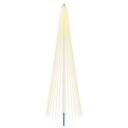 vidaXL Juletrebelysning med spyd og flaggstang 500 cm 1632 LED-lys