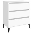 vidaXL Skjenk hvit 60x35x70 cm konstruert tre