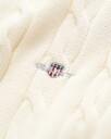 Kabelstrikket genser med half-zip til ungdom CREAM 176