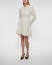 Malina Emelise Aplaca Blend Knitted Mini Dress   Cream   S
