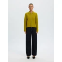 Selected Femme Dame Strikkevarer Gul XS,