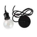 E3Light E27 pendeloppheng svart