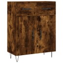 vidaXL Skjenk røkt eik 69,5x34x90 cm konstruert tre