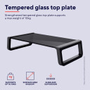 TRUST MONTA GLASS MONITOR STAND BLK