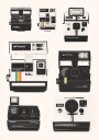 Instant Camera Collection Poster Plakat / 40x50cm