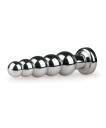 EasyToys: Metal Butt Plug No. 14 with Crystal, sølv/clear