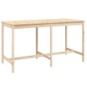vidaXL Hagebord 203,5x90x110 cm heltre furu