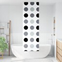 Dusjrullgardin 70x240 cm Stoff Bredde 66 cm
