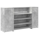  Resepsjonspult betonggrå 180x50x103,5 cm konstruert tre