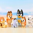 Bluey 8-Pakning Figurer - Lekefigursett med Familie og Venner