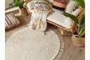 Halfeti Ryeteppe 140 cm Rund   Beige