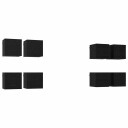 Vegghengt TV hylle 8 pcs Svart eik 30,5 x 30 x 30 cm