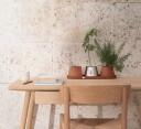 Terra Brett inkl. 3 Krukke Terracotta Rustfritt stål