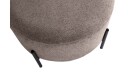 Karan puff med oppbevaring 55 cm rund   Lysebrun