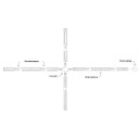 Halo Design Track 230V X-kryds, sort