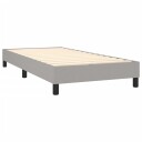  Boxspring sengeramme lysegrå 90x190 cm Single stoff