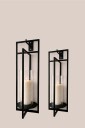 Zelected by Houze 2 pakning Candle Lantern Portland petit Svart