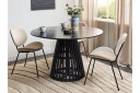 Ortelle Spisebord 120 cm Rund - Svart