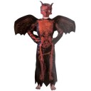 Skjelett Djevel Kostyme med vinger S 110120 cm