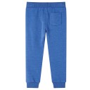  Joggebukser for barn blå melert 128
