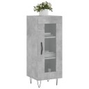 vidaXL Skjenk betonggrå 34,5x34x90 cm konstruert tre