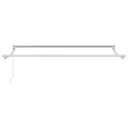  Manuell uttrekkbar markiseramme Hvit 3,5 x 2 m Aluminium