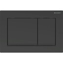Geberit Omega 20 Square Betjeningsplate, Matt Sort/sort