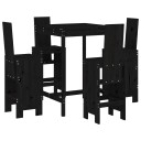  Hagebarsett 5 deler svart heltre furu 3157773