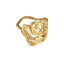 Jane Kønig Big Rose Ring 18 kt. Gullbelagt sølv BRR-HOL23-G-54 (ring) - Dame - 925 sterling silver