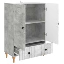  Serviesskap Betonggrå 66 x 34,5 x 95 cm Konstruert tre
