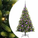  Kunstig Hengt Julegran med 150 LED lys grønn 120 cm PVC og PE