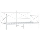 Dagseng uten madrass hvit 100x200 cm stål