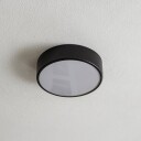 TEMAR LIGHTING Taklampe Cleo 300 IP54 Ø 30 cm svart