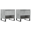  Salongbord 2 stk betonggrå 50x46x50 cm konstruert tre 8721012112445