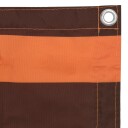 vidaXL Balkongskjerm oransje og brun 75x300 cm oxfordstoff