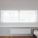 Gardiner med gardiner Blomster Hvit 300 x 100 cm Polyester