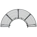 vidaXL Trebens 4  seter 160 x 80 x 89 cm steel Svart halvrund