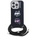 Karl Lagerfeld IML Crossbody Etui til iPhone 16 Pro Max - Svart