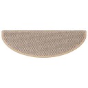 vidaXL Selvklebende trappematter sisal 15 stk 65x25 cm lys beige