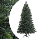vidaXL Kunstig sammensatt juletre 210 cm PVC og metall Grønn