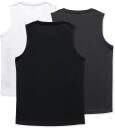 Hyperfied Bounce Tank Top 3-pack Black/Grey Melange/White 130