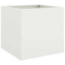 vidaXL Plantekasse hvit 49x47x46 cm stål