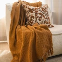 Affari of Sweden, AGNES Cushion cover Brown/white Affari