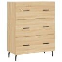vidaXL Skjenk sonoma eik 69,5x34x90 cm konstruert tre