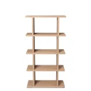 Ferm Living Kona Bokhylle 1x4   Naturlig eik